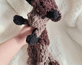 Crochet Bison Lovey | Buffalo Handmade Animal Snuggler | Made to Order
