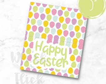 Feliz Pascua 3 pulgadas bolsa topper / bolsa de galletas topper / bolsa de Pascua topper / feliz bolsa de Pascua topper / bolsa de galletas de Pascua topper /