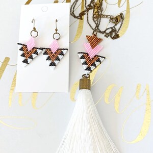 Triangle Geometric, Beaded jewellery Set, more colours