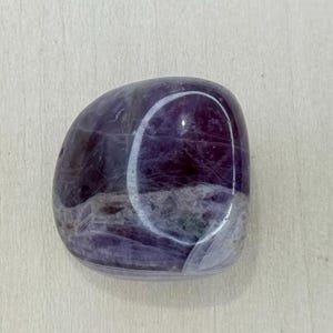 Chevron Amethyst Polished Tumble Stone
