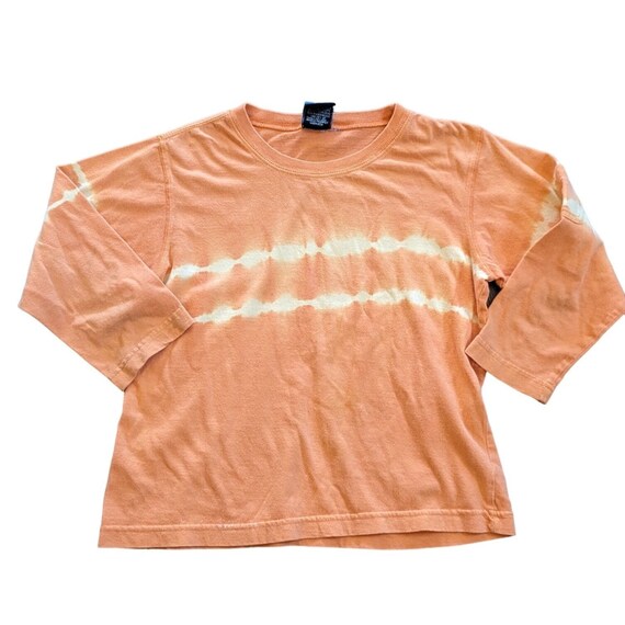 Vintage 90s Breakdown Boys Orange Tie Dye Long Sl… - image 9