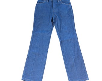 Vintage Wrangler gerades Bein blaue Jeans Herren Größe 32 x 32