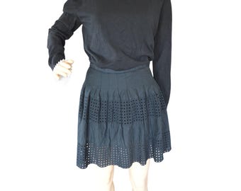 Jupe BEBE Avec Détail Crochet & œillet - Taille XS/S (4) - Neuf Avec étiquette - Prix D'origine $89