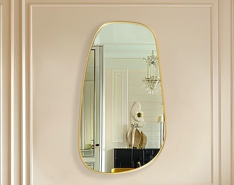 Abstract Mirror, Irregular Mirror, Curvy Mirror, Statement Mirror, Asymmetrical Mirror by Asmiro - Chic and Elegant, Versatile and Modern