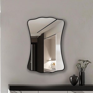 Italian Mid Century Mirror, Arch Mirror, Designer Mirror, Aesthetic Wall Mirror, Mirror Home Decor, Elegant Decorative Wall Mirror by Asmiro