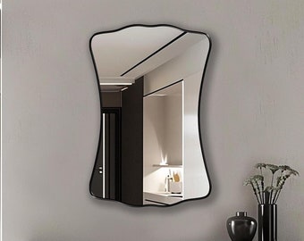 Italian Mid Century Mirror, Arch Mirror, Designer Mirror, Aesthetic Wall Mirror, Mirror Home Decor, Elegant Decorative Wall Mirror by Asmiro