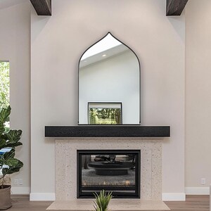 Sahara Mirror by Asmiro | Decorative Moroccan Arched Wall Mirror | Perfect Mirror for Living Room, Bathroom, Entryway | Add a Bohemian Touch