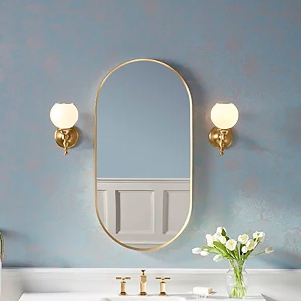 Oval Mirror Etsy