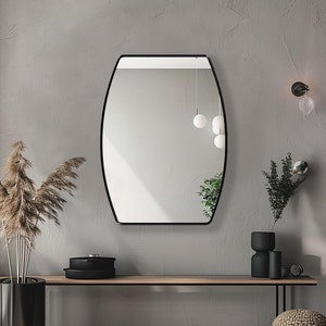 Graceful Wall Mirror, Aesthetic Vanity Mirror, Mirror Wall Decor, Powder Room Mirror - Elegant Designer Mirror for Stylish Home Decor