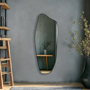 Erode Mirror van Asmiro - Asymmetrische spiegel, onregelmatige passpiegel, esthetische wandspiegel, verticale spiegel voor hal of slaapkamer