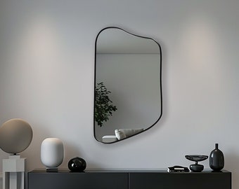 Modernist Mirror - Asymmetrical Wall Mirror, Elegant Home Decor, Artistic Irregular Mirror Design, Versatile Wall Accent for Modern Living