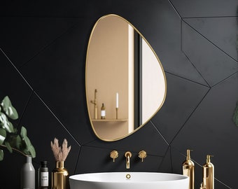 Irregular Mirror, Asymmetrical Mirror, Wavy Mirror, Abstract Mirror, Wall Hanging Mirror by Asmiro - Add Artistic Flair to Your Space