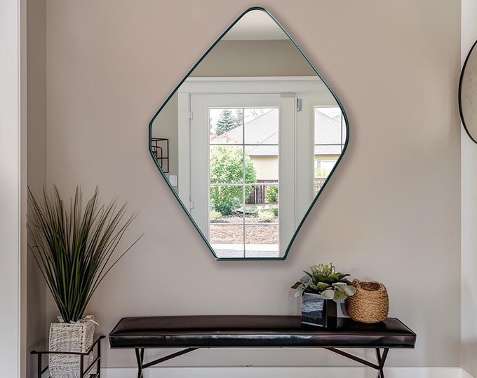 Orion Mirror by Asmiro – Unique Asymmetrical Wall Mirror, Artistic Statement Mirror with Authentic Design, Bold Accent for Modern Homes