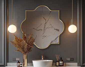 Milano Memento Mirror: Inspired by Galleria's Grace, Italian Wall Mirror, Lux Milanese Style Wall Mirror, Sophisticated Home Decor Statement