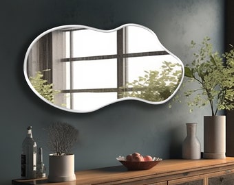 Hippo Mirror, Funky Mirror, Abstract Mirror, Asymmetrical Mirror, Irregular Mirror - Be Ready to Receive Compliments with this Unique Mirror