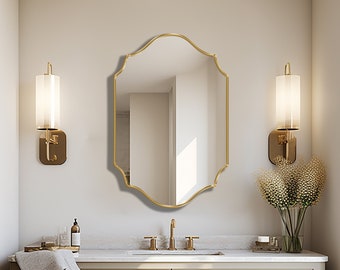 Quatrefoil Mirror, Vanity Mirror, Art Deco Mirror, Quatrefoil Decor Mirror - A Chic and Elegant Addition to Any Classic, Glamour Home Decor