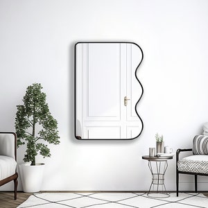 Squiggle Mirror, Wiggle Mirror, Wavy Mirror, Mirror Wall Decor, Funky Mirror, Unique Distinctive Mirror - A Statement Piece for Any Decor