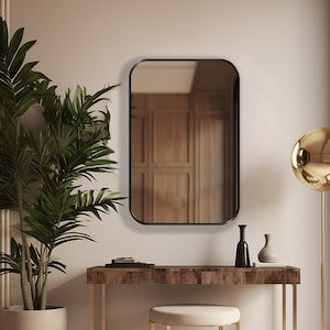 Rectangle Mirror for Wall Decor, Rectangle Mirror with Rounded Corners, Minimalist Mirror - Simplicity is the Ultimate Sophistication