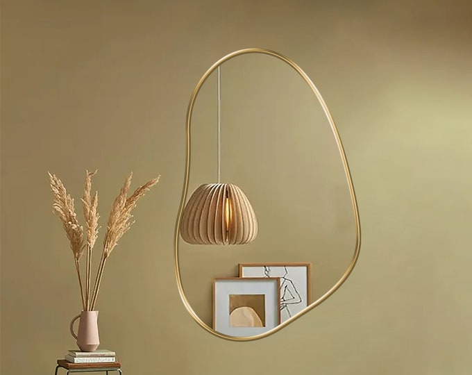 Kidney Shape Mirror, Pond Mirror, Asymmetrical Mirror, Irregular Mirror, Wavy Mirror, Abstract Mirror - A Statement Piece for Any Decor