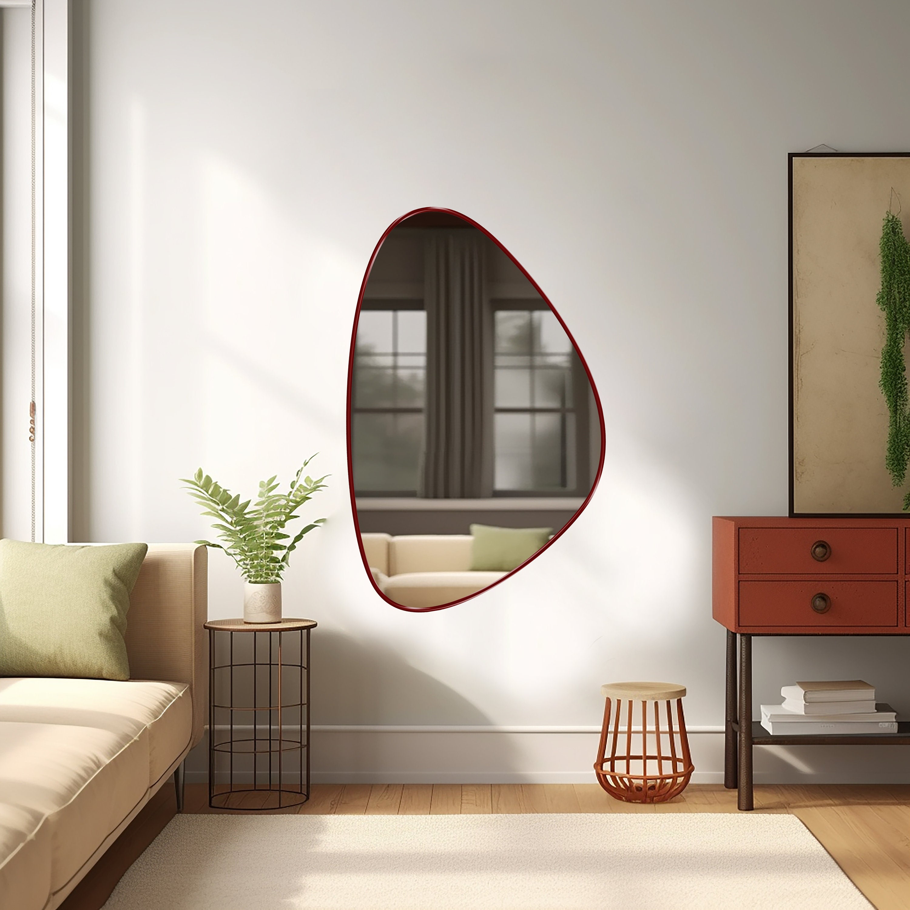 How To Decorate Your Room With An Irregular Shaped Mirror - FotoLog