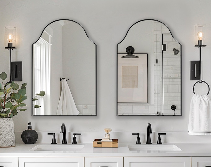 Andalusia Mirror | Bohemian Arched Mirror | Mirror Wall Decor | Moorish Mirror for Powder Room | Reflect the Charm of Andalusia in Your Home