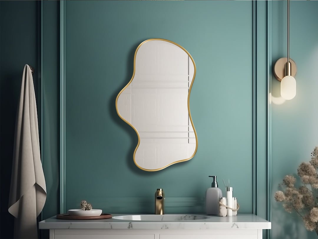 Trendy Mirror, Funky Mirror, Groovy Mirror, Wavy Mirror, Asymmetrical