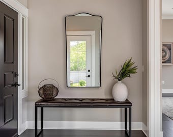 Sierra Mirror by Asmiro | Elegant Wall Mirror Inspired by Sierra Ranges | Decorative Mirror | Perfect for Bathroom, Entryway, or Living Room