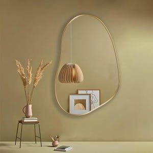 Pond Mirror, Asymmetrical Mirror, Irregular Mirror, Wavy Mirror, Modern Mirror, Abstract Mirror - Unique & Timeless Design for Any Decor