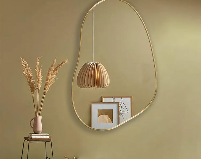 Pond Mirror, Asymmetrical Mirror, Irregular Mirror, Wavy Mirror, Modern Mirror, Abstract Mirror - Unique & Timeless Design for Any Decor