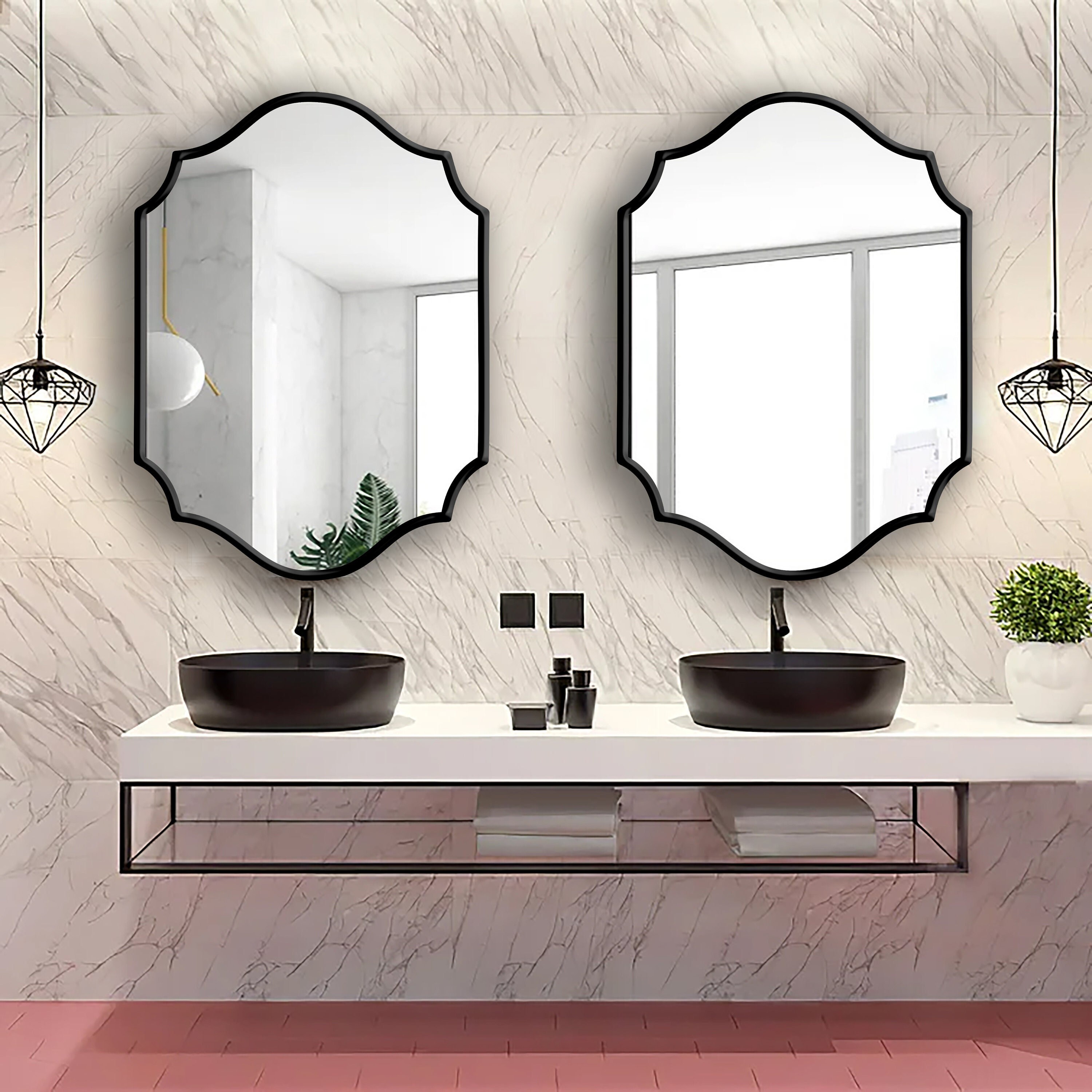 Quatrefoil Mirror, Art Deco Mirror, Vanity Mirror, Quatrefoil Decor