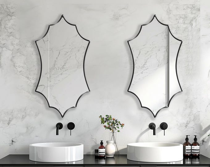 Corset Mirror by Asmiro — Unique Design Wall Mirror for Artistic Home Decor, Statement Mirror for Entryway, Living Room, Bathroom or Bedroom