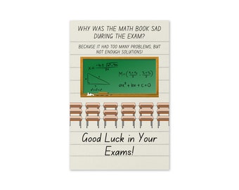 Buena suerte en su tarjeta de exámenes - GCSE A-Level SAT Tarjetas de buena suerte - Tarjeta de buena suerte del examen - Tarjeta divertida de buena suerte