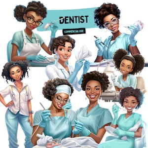 31 Dentysta png clipart, Asystent dentysty, Projekt dentysty, Pliki PNG, Sublimacja, Pakiet clipart, Pobieranie cyfrowe