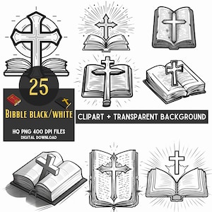 25 Heilige Bijbel Png, Bijbel Png bundel, Katholieke png bundel, Christelijke png, open bijbel, Bijbelbundel, 300 DPI