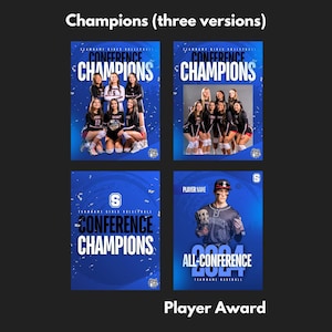 Professional Canva Sports Templates - 12 Customizable Graphics for Social Media / Instagram - Gameday, Final Score, Schedule, Senior Night image 5