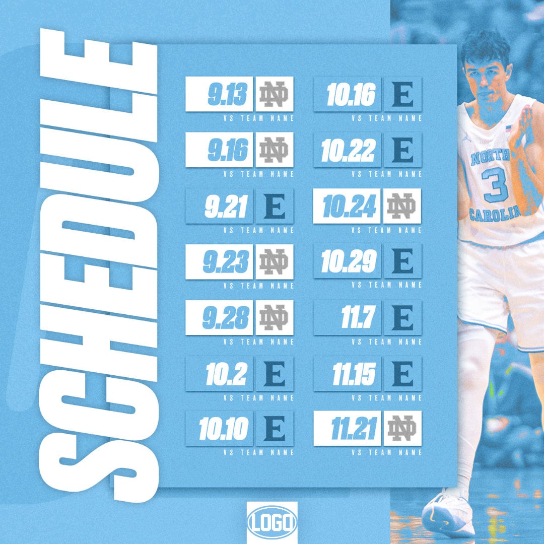 Sports Social Media Templates: Gameday, Score, Schedule (photoshop ...