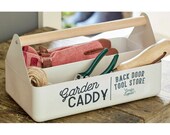 Garden Caddy, metal garden tool carrier or organiser, Great gift for gardeners! Two Colours