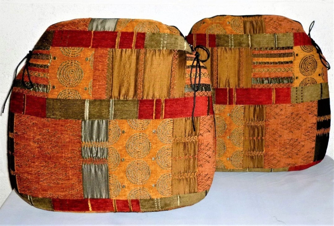 2 X Spindle Back Chair Cushions Dining Seat Pads Moroocan Etsy UK