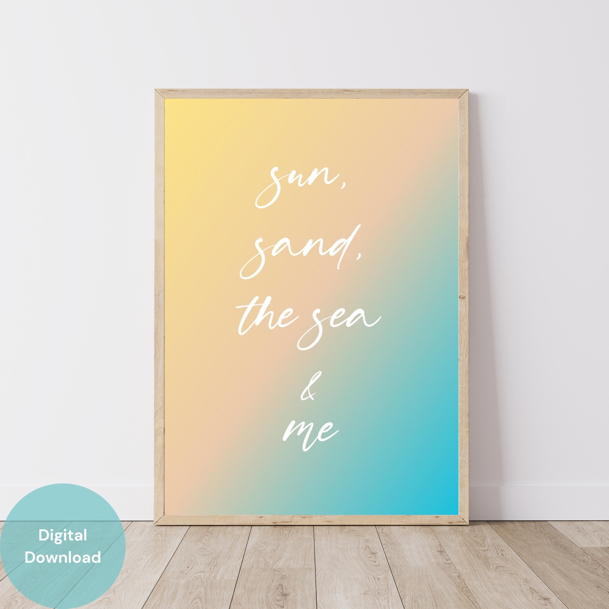 Summer Quotes, Coastal Wall Art, Printable Art, Salt Life, Coastal ...