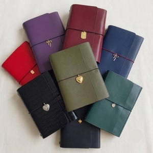 Travelers Notebook Trifold Leather Journal Cover Refillable Travelers Journal Vegan Leather Notebook Personalised Traveller Leather Notebook