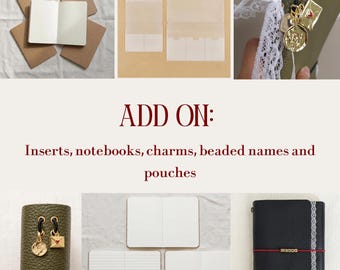 ADD ON EXTRAS: For trifold leather journals by Rose Cloud Falls (Only purchase if you ordered the trifold leather journal)