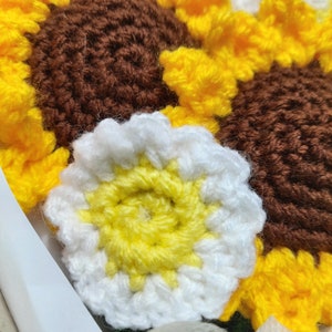 Crochet Sunflower Bouquet Gift For Her Crochet Flower Bouquet Gift For Her Knitted Sunflower Gift Knitted Flower Bouquet Graduation Gift