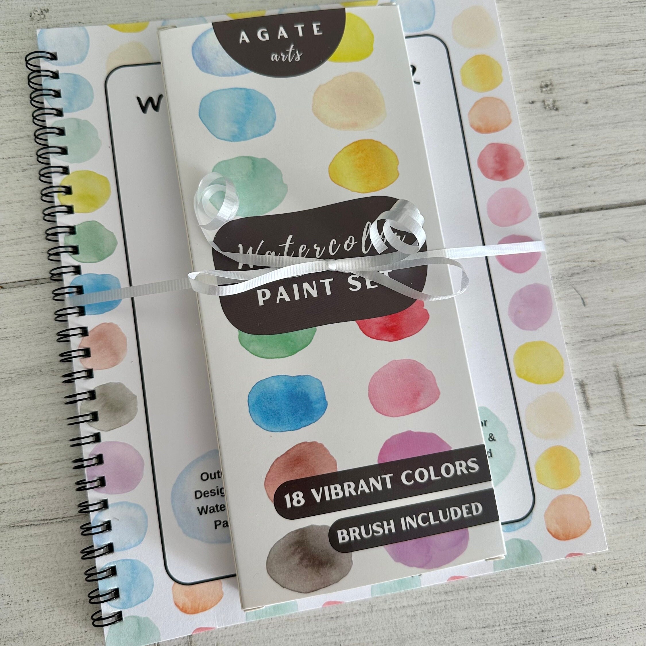 Watercolor Workbook, Watercolor Coloring Book, Painting Workbook