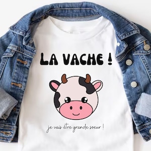 Pregnancy Announcement in French. Future Big Sister Gift. Soon to be Big Sister. Child T-shirt. Baby Announcement Gift. Future Grande Soeur