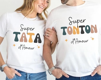 Magliette abbinate per zia e zio. Regalo perfetto per zia e zio. Abbinamento perfetto. Taglie unisex e da donna. Zia super affettuosa. Zio super affettuosa.