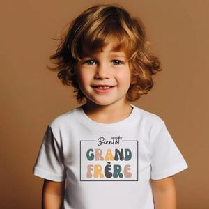 Pregnancy Announcement in French. Future Big Brother Gift. Soon to be Big Brother. Tshirt Sweatshirt. Baby Announcement. Bientôt Grand Frère
