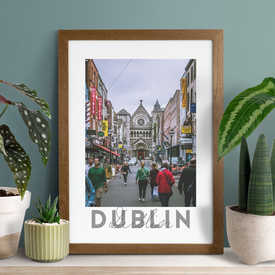 Dublin Poster Printable Wall Art Dublin Street Wall Art Etsy