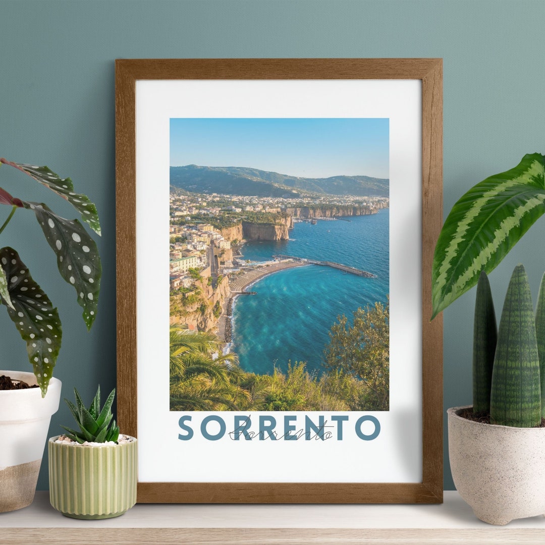 Sorrento Poster, Printable Wall Art Naples Travel Poster Italy Photography, Digital Print ...