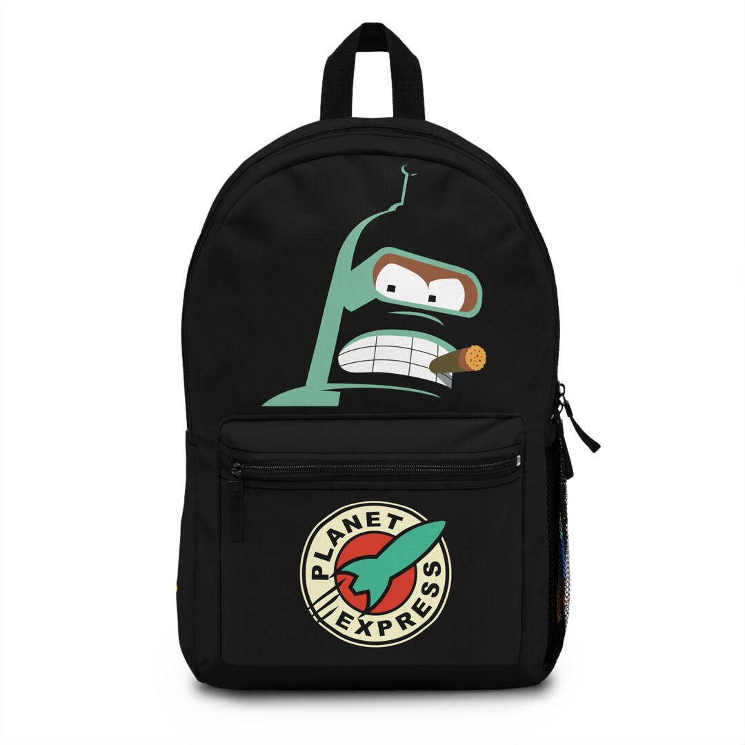 Futurama Backpack Bender Backpack Futurama Gift School Etsy
