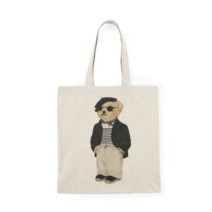 Polo ralph lauren canvas polo bear tote bag hotsell